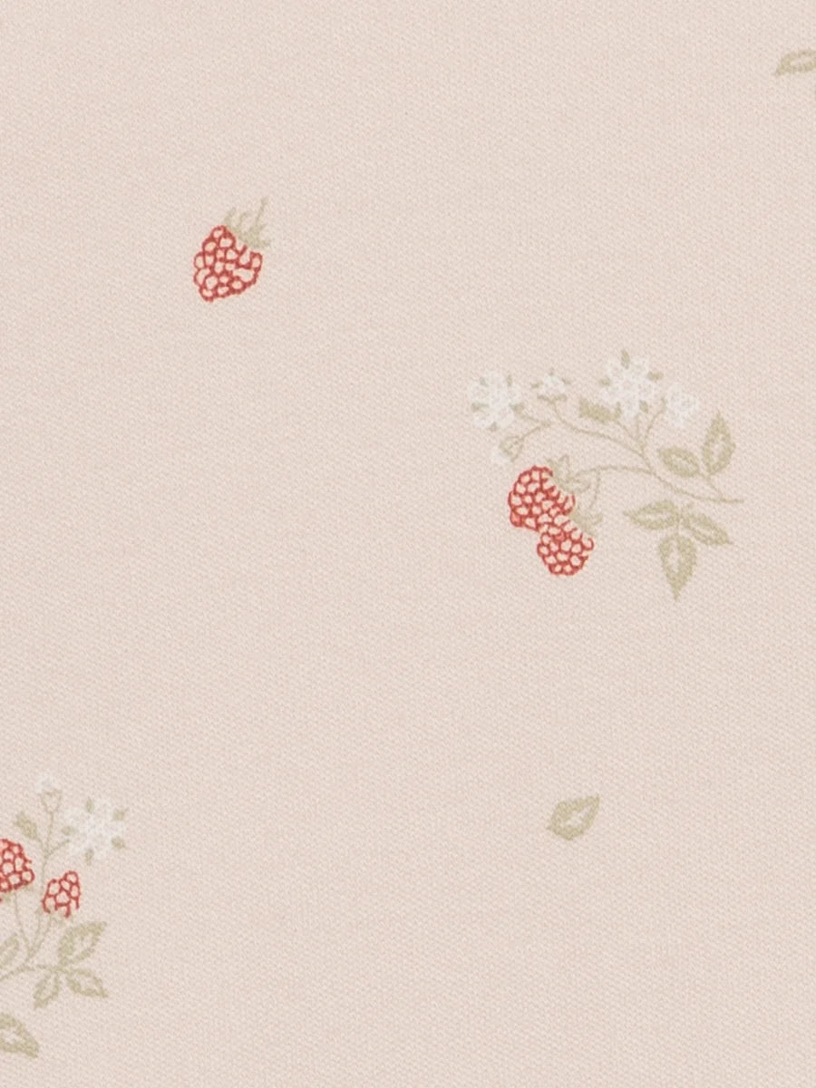 Raspberries/Shell Pink | Organic Pajama | Baby Girl
