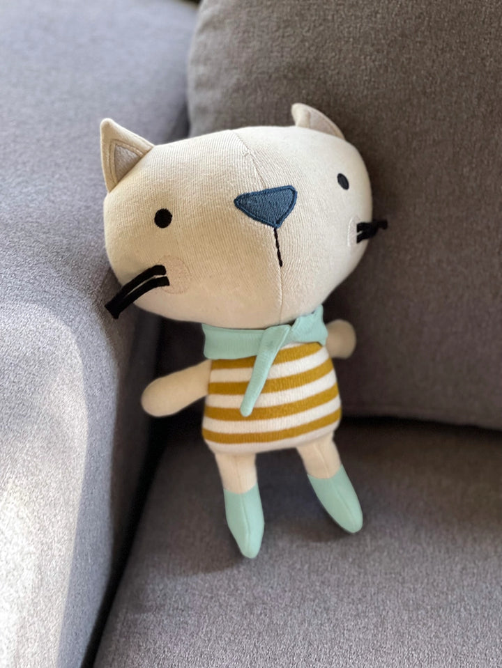 Remi Cat Stuffed Animal Soft Toy Organic | Handmade