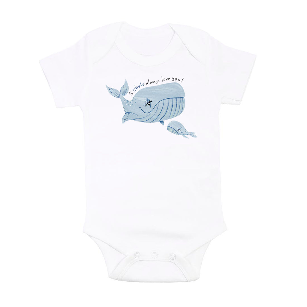 Whales "I will always love you!" | Organic Baby Gift Basket 7pcs | Baby Boy