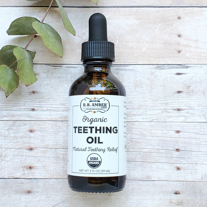 Organic Teething Oil For Safe + Effective Teething Relief | Made in the USA