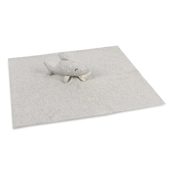 Whale | Organic Baby Lovey Security Blanket Cuddle Cloth | Handmade