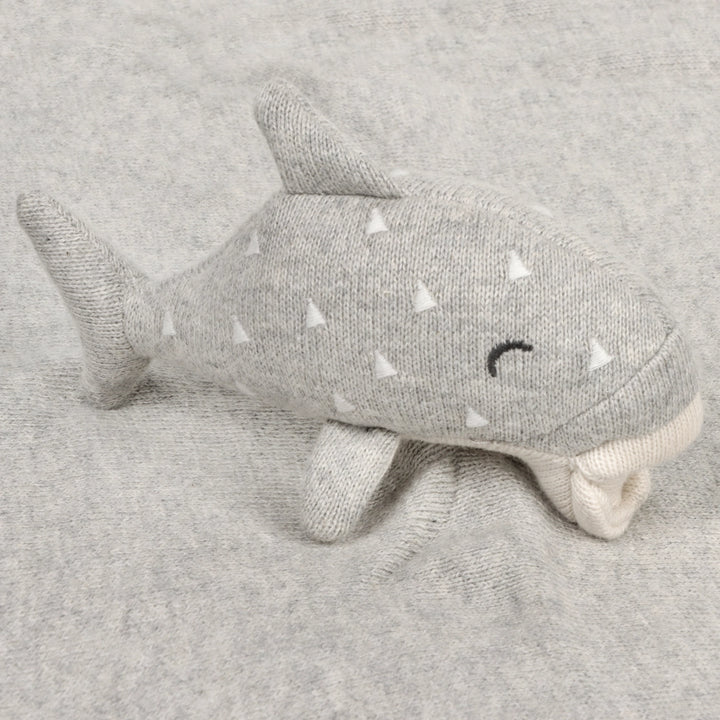 Whale | Organic Baby Lovey Security Blanket Cuddle Cloth | Handmade