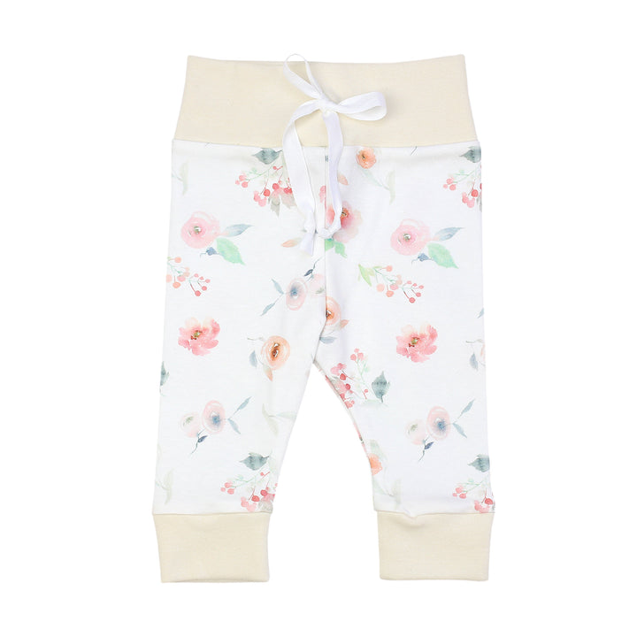 Watercolor Floral Leggings | Baby Girl