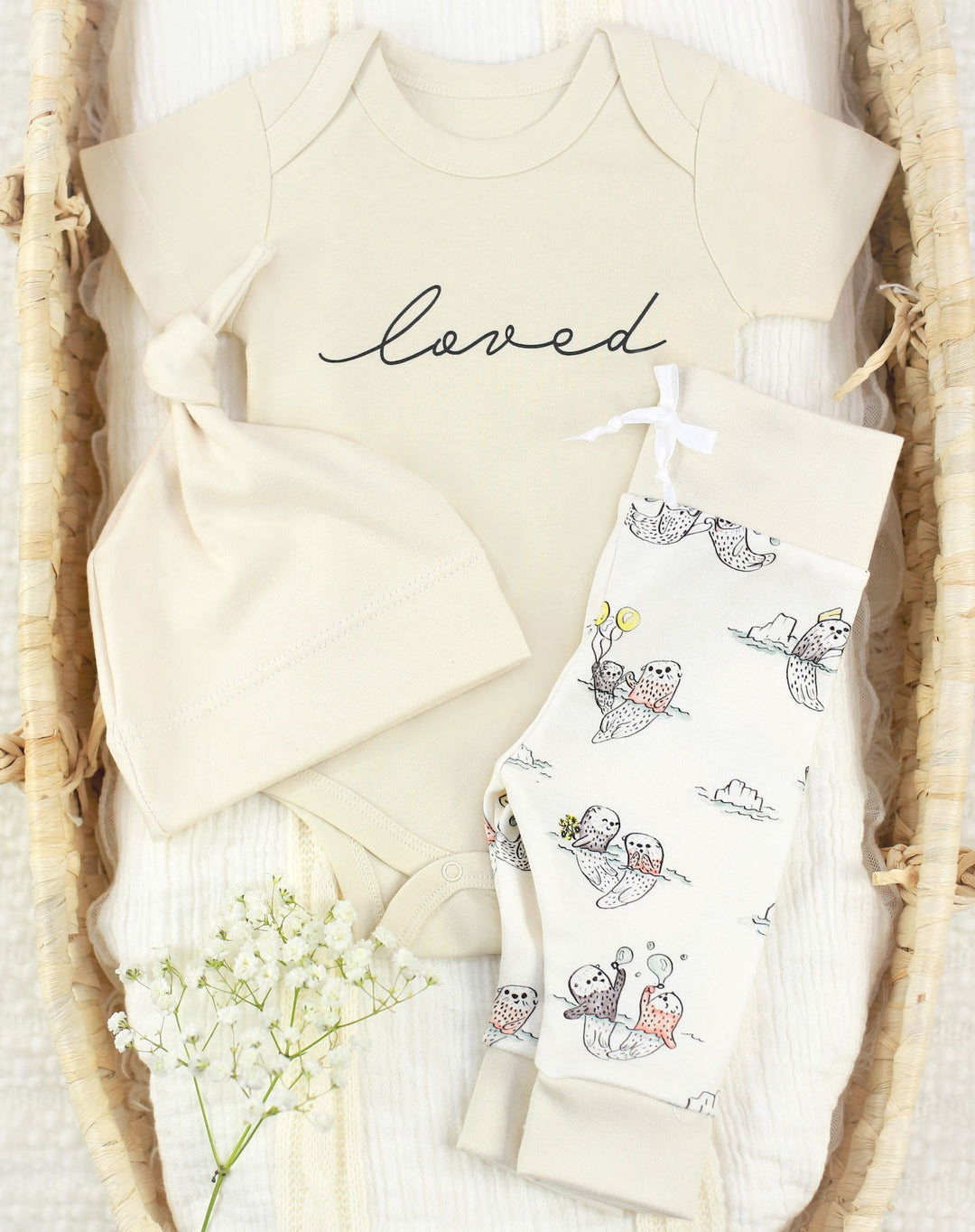 Playful Otters | Organic Baby Set | Gender Neutral