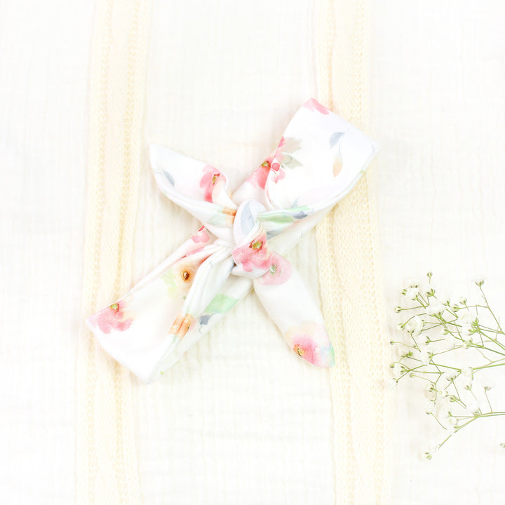 Watercolor Floral | Organic Baby Girl Gift Basket Bundle