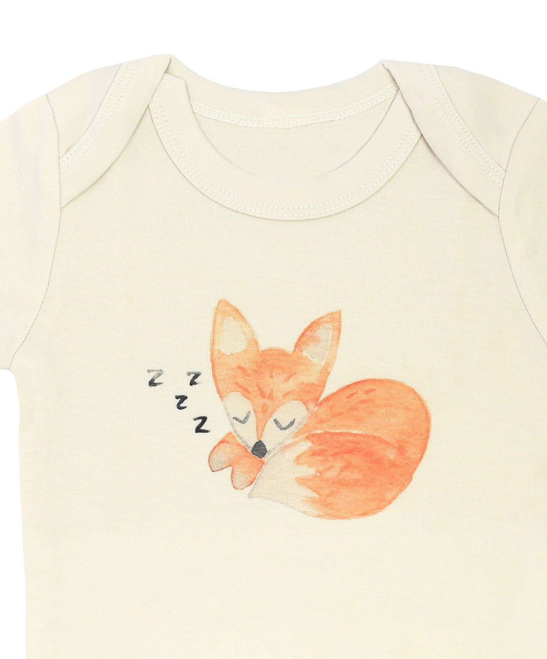 Sleepy Fox | Organic Knot Gown | Gender Neutral